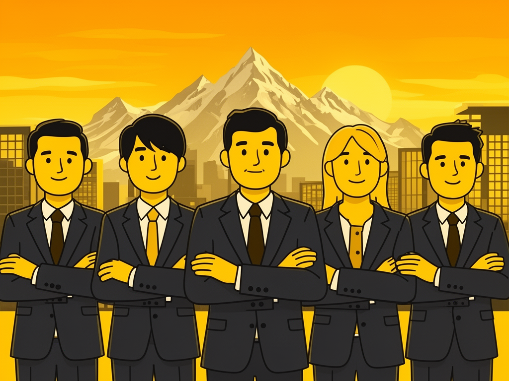 Illustrated team representing coordinated AI receptionist support