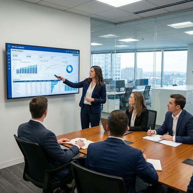 Team discussing a technology plan in a meeting