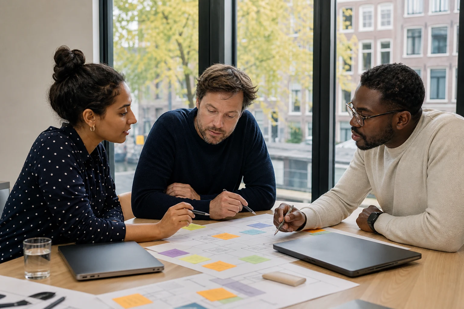 Amsterdam SaaS team mapping a secure AI knowledge workflow