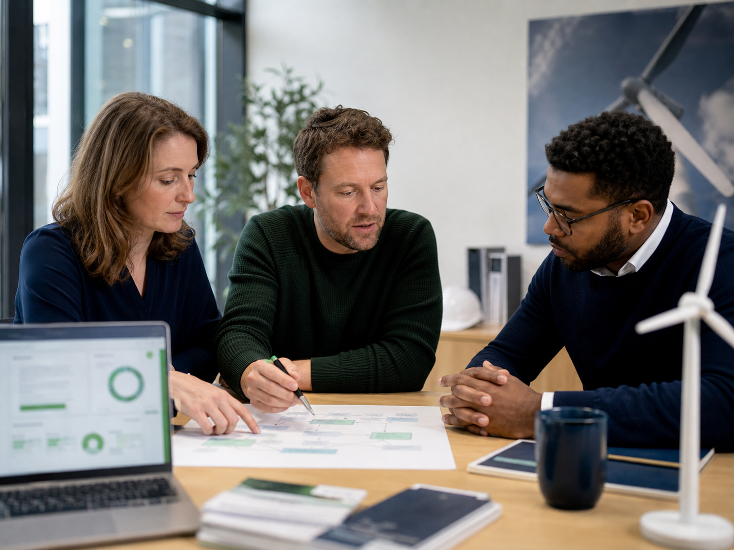 Antwerp renewable-energy professionals reviewing security and recovery priorities