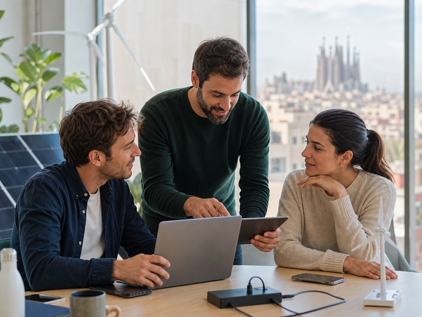 Barcelona colleagues onboarding a user and resolving a managed IT support issue