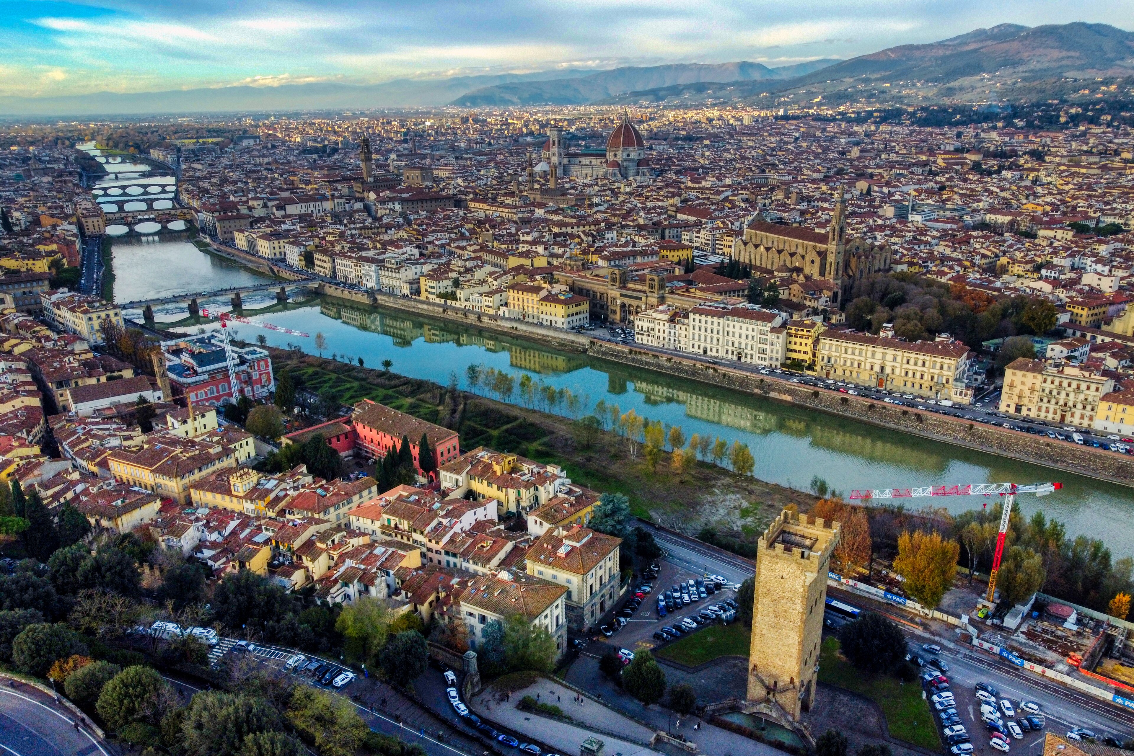 Florence skyline and historic city center photographed for the AI agency service area page