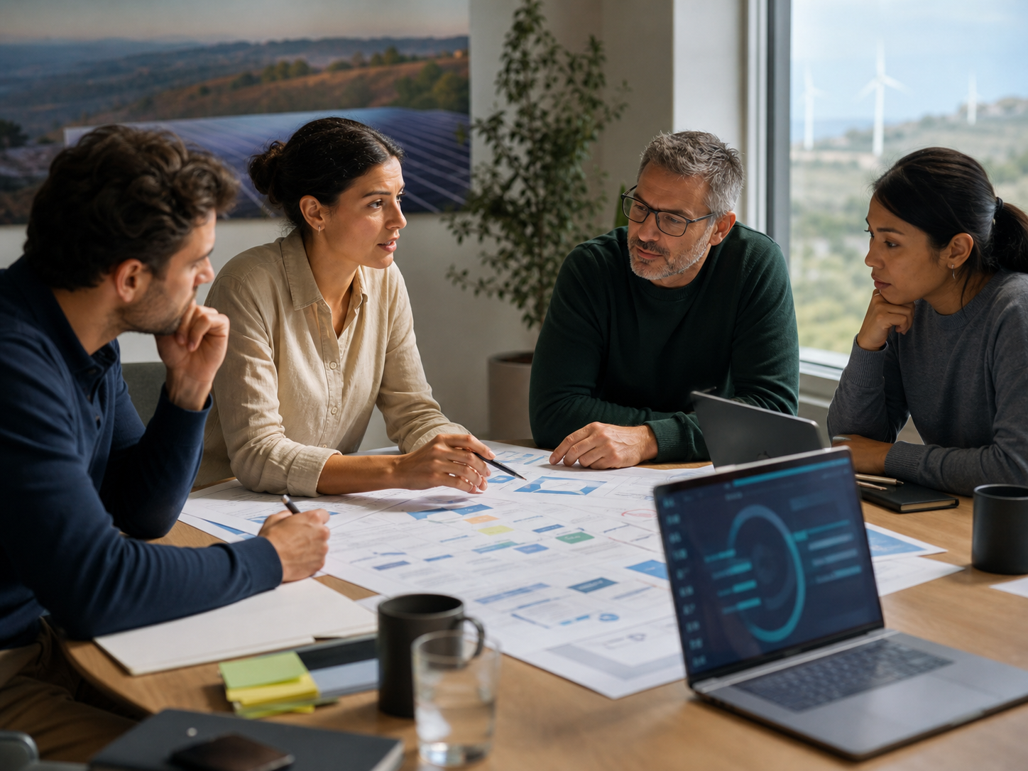 Florence renewable-energy professionals reviewing security and recovery priorities