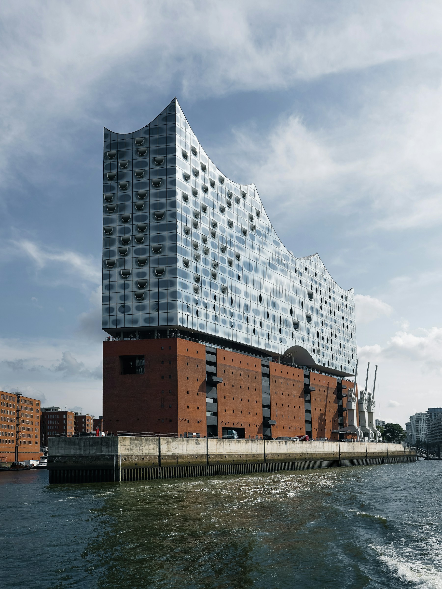 Hamburg Elbphilharmonie and waterfront photographed for the AI agency service area page