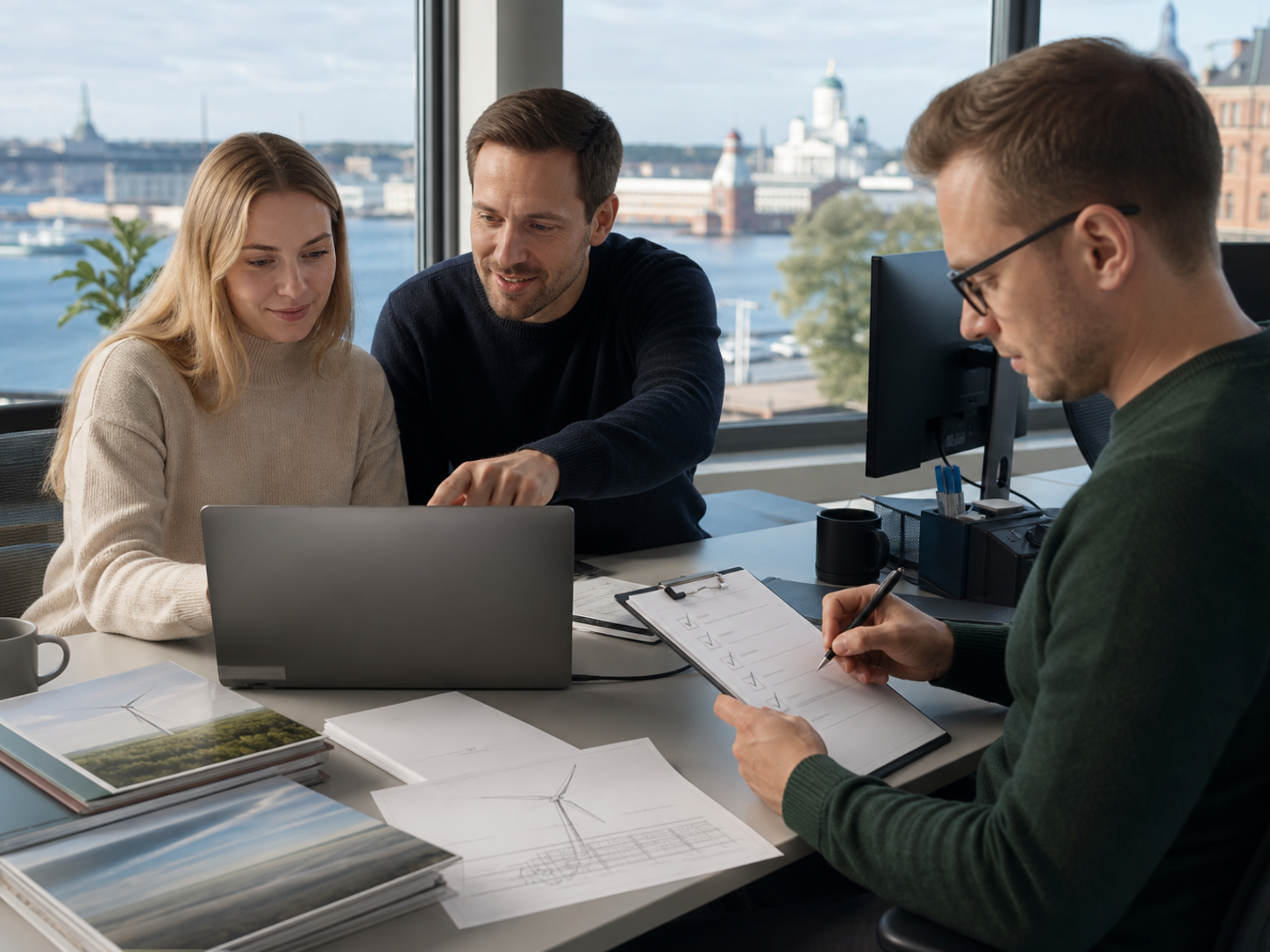 Helsinki colleagues onboarding a user and resolving a managed IT support issue