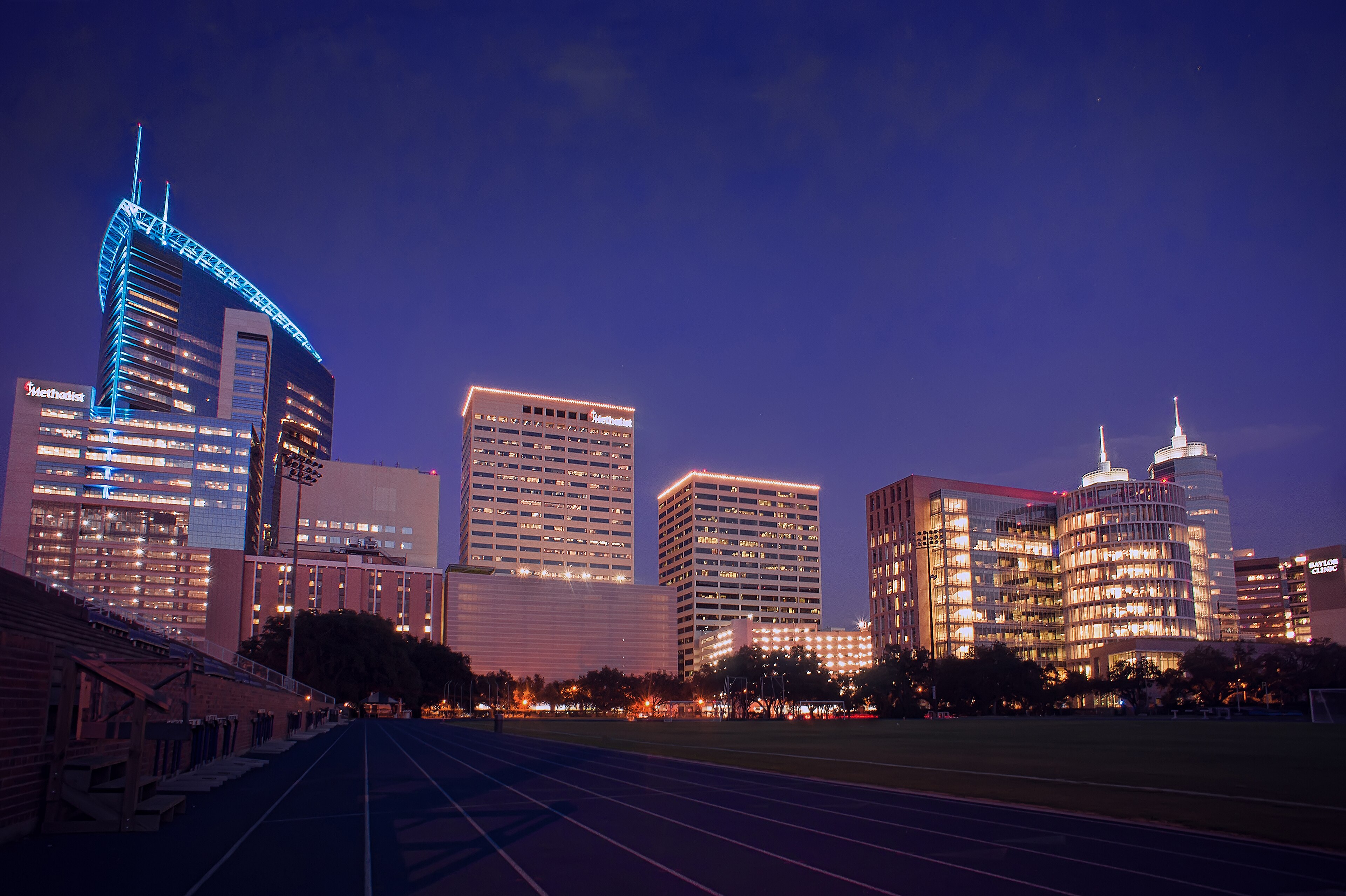 Houston skyline and Texas Medical Center area for the AI agency service area page