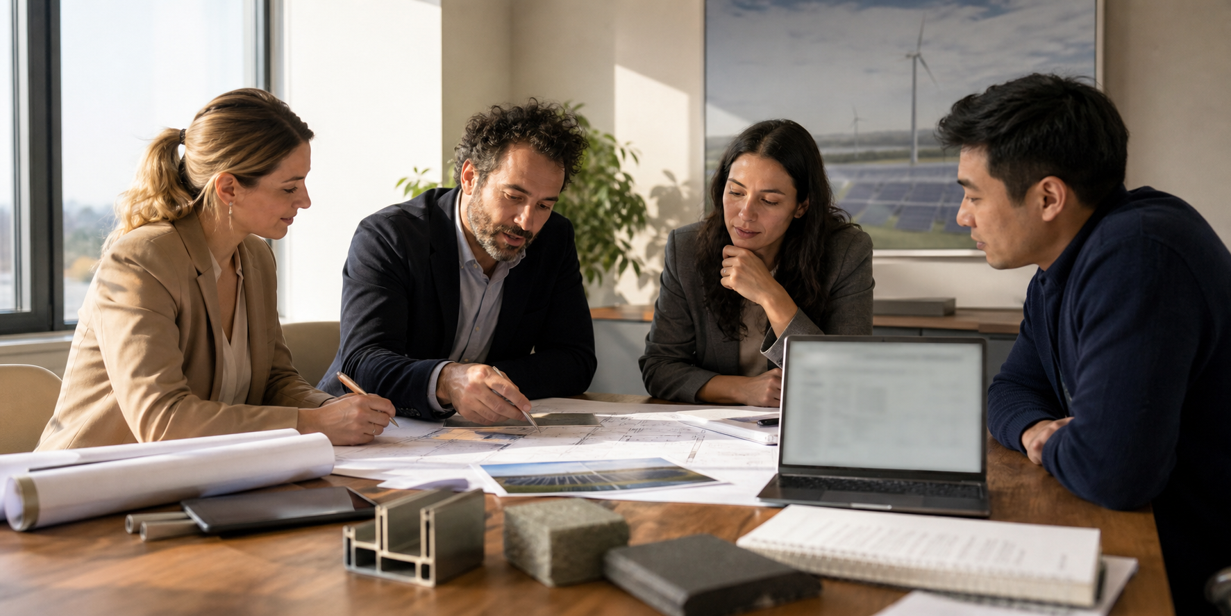 Istanbul renewable-energy project team connecting Turkish customer and supplier work