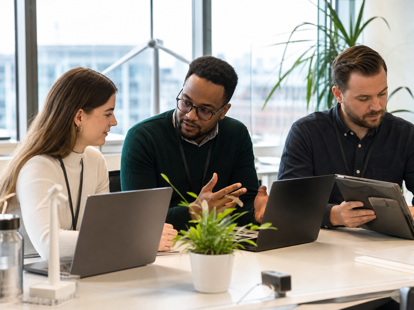 London colleagues onboarding a user and solving a managed IT support issue