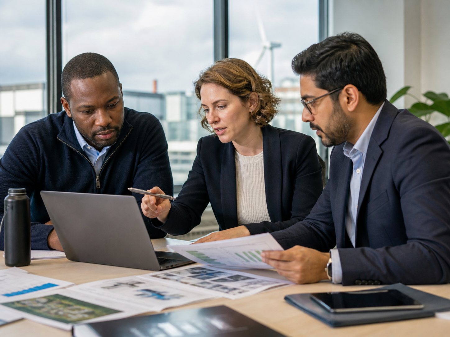 London renewable-energy professionals reviewing security and recovery priorities