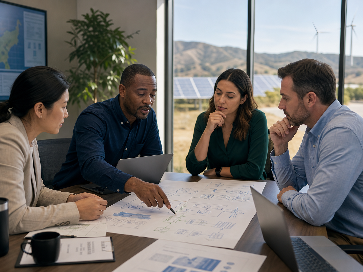 Los Angeles renewable-energy professionals reviewing security and recovery priorities