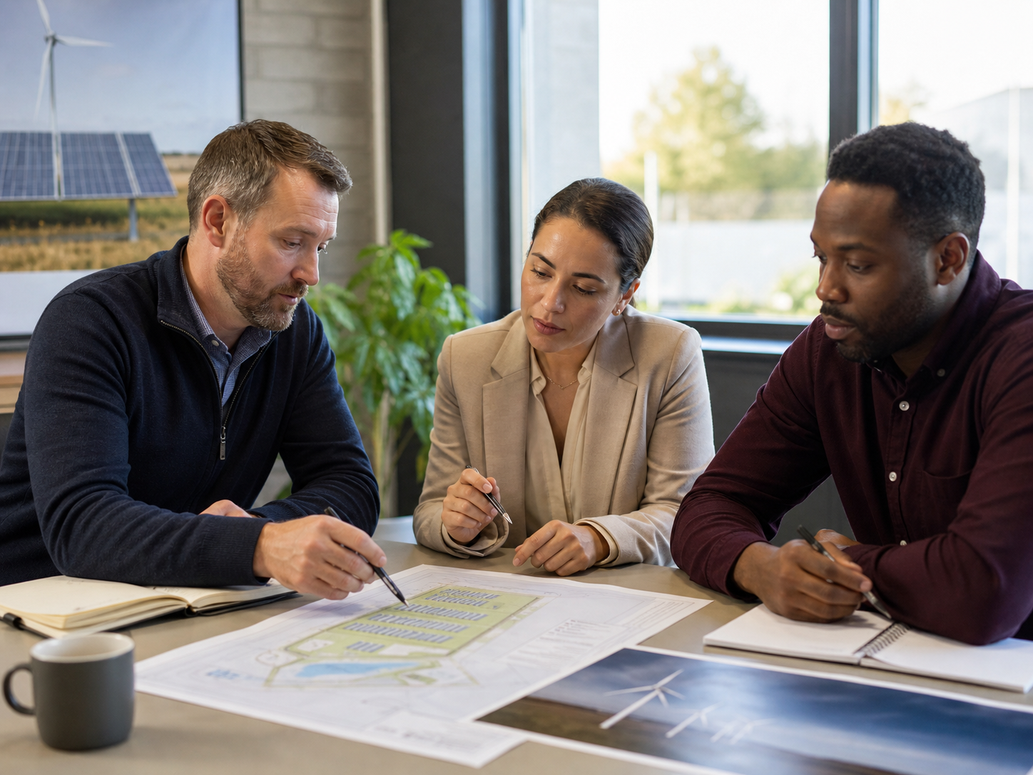 Manchester renewable-energy professionals reviewing security and recovery priorities