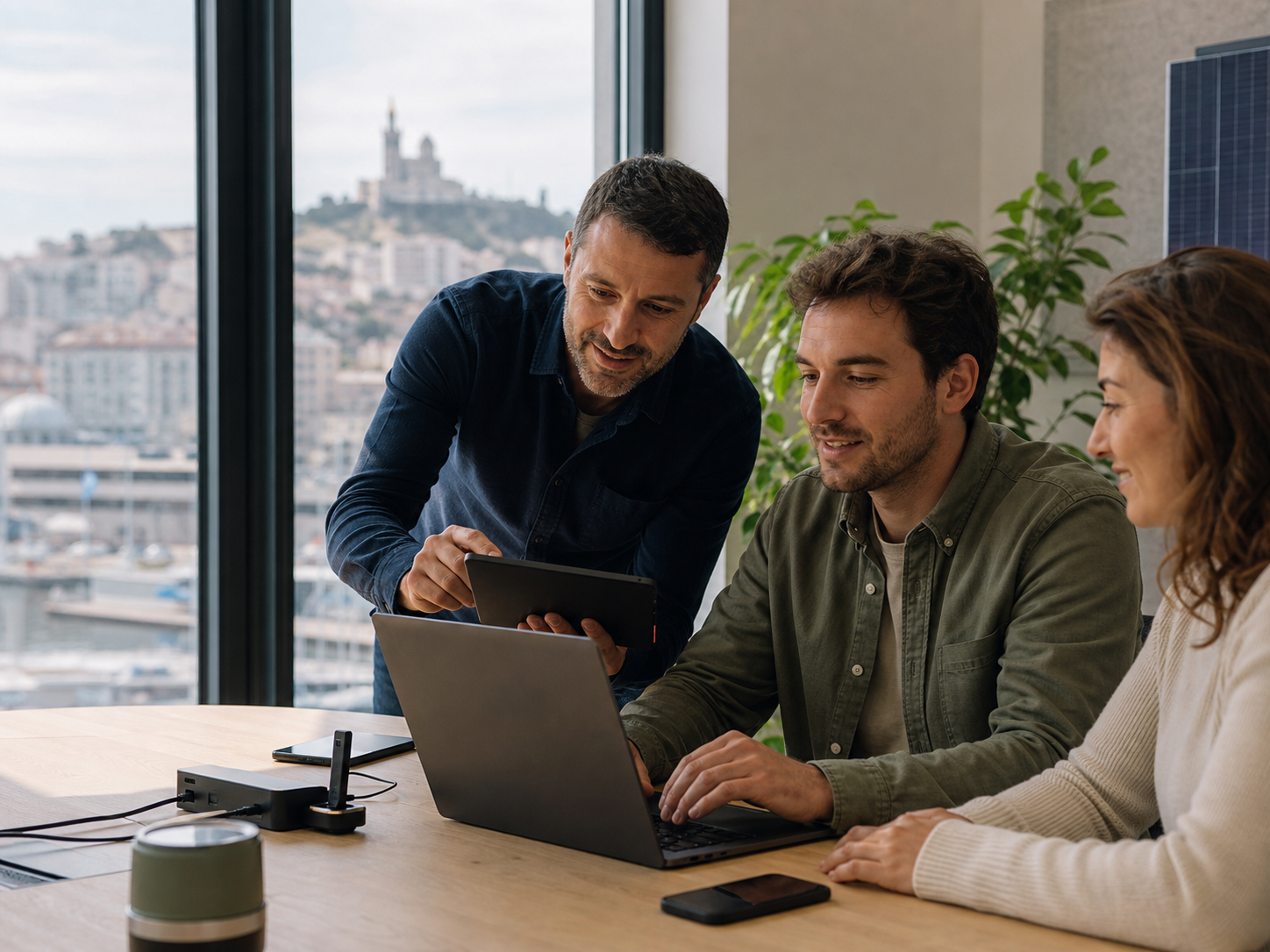 Marseille colleagues onboarding a user and resolving a managed IT support issue