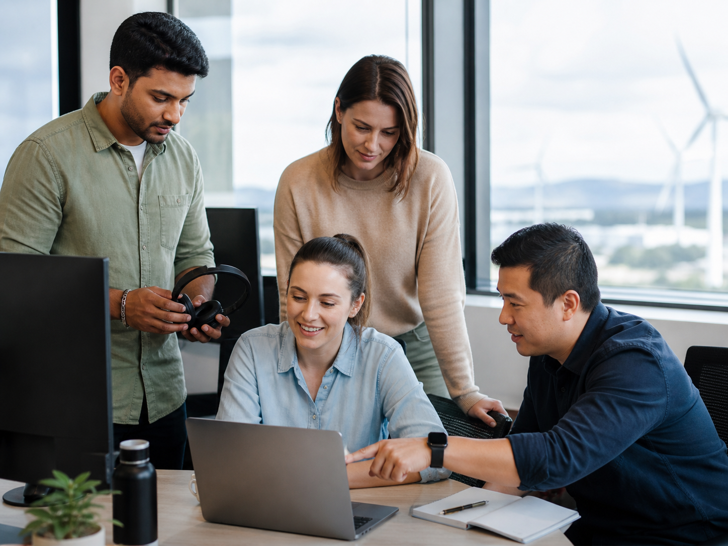 Melbourne colleagues onboarding a user and resolving a managed IT support issue