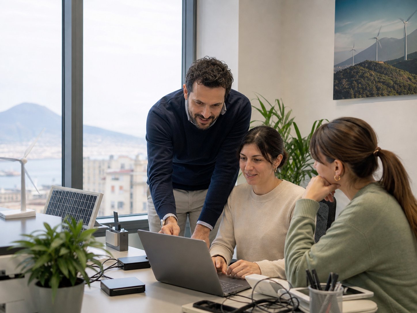 Naples colleagues onboarding a user and resolving a managed IT support issue