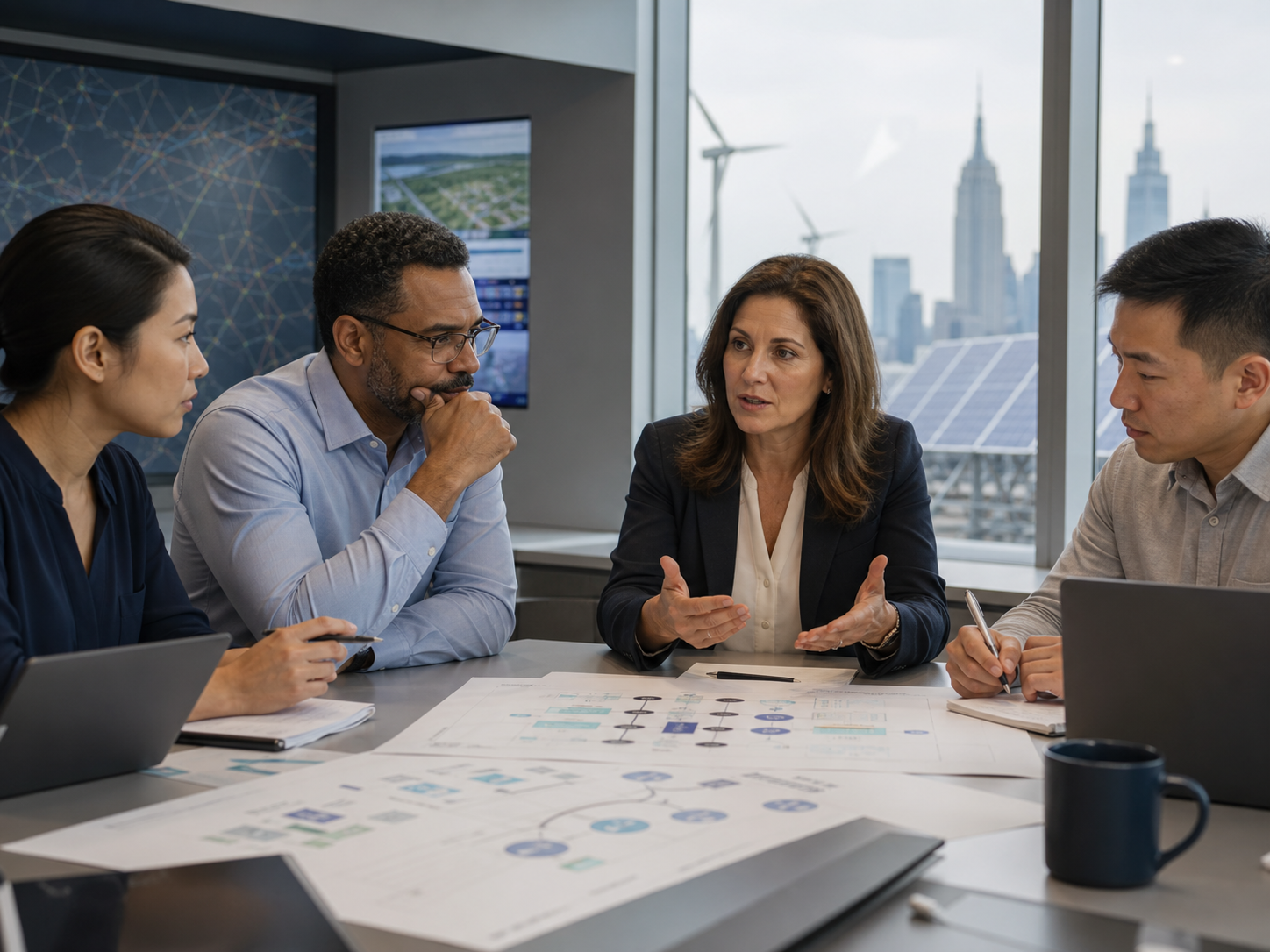 New York renewable-energy professionals reviewing security and recovery priorities