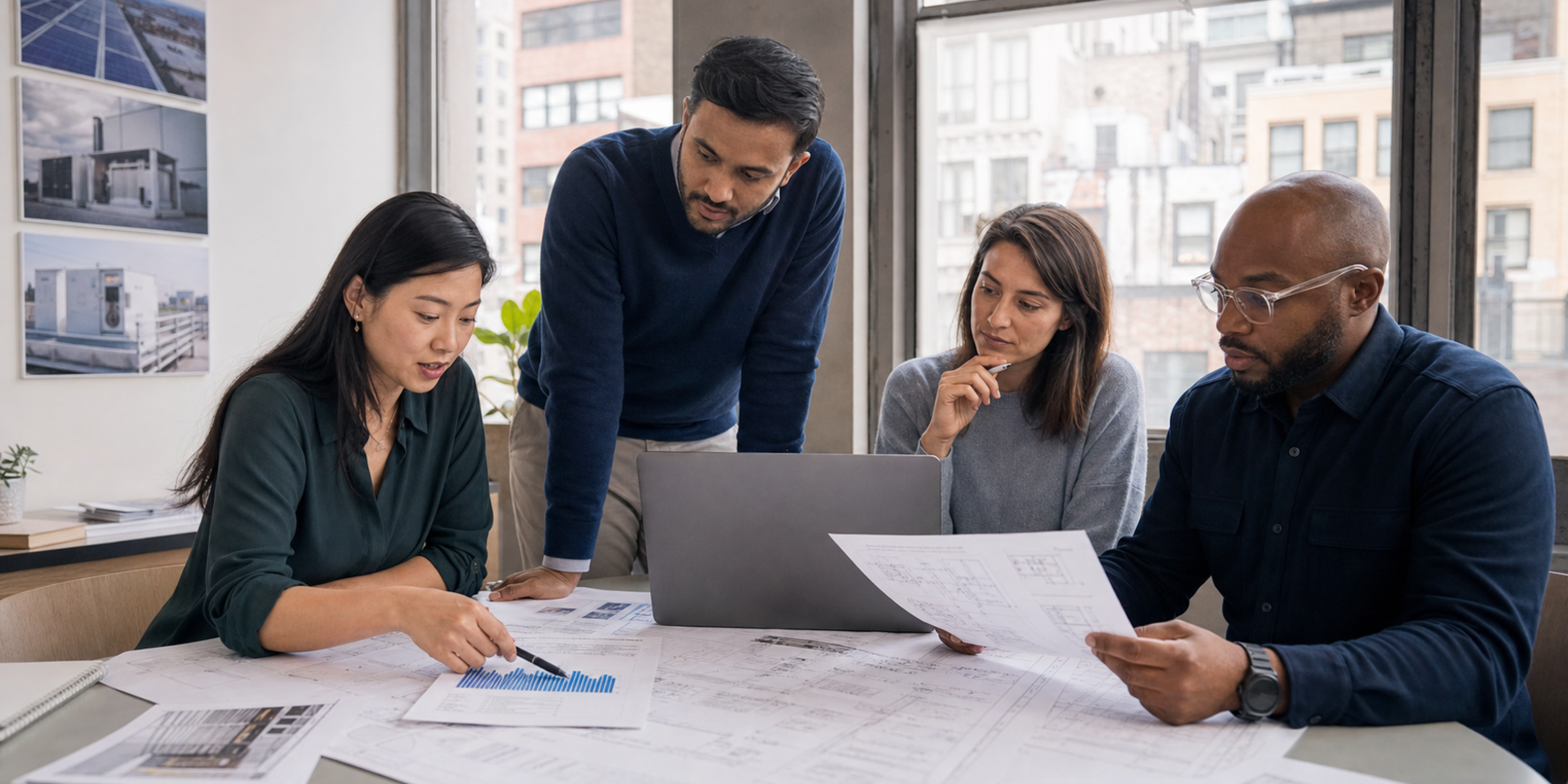 New York renewable-energy project team connecting customer, utility, and supplier work