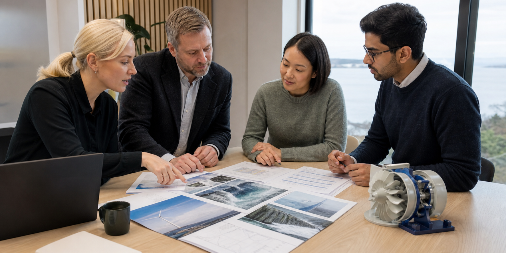 Oslo renewable-energy project team connecting resource, supplier, and delivery work