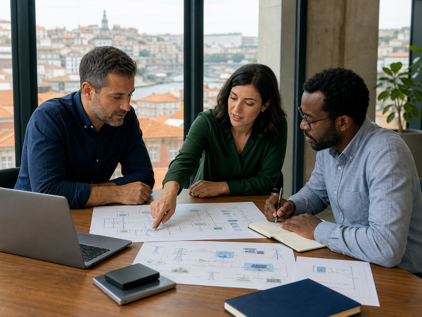 Porto renewable-energy professionals reviewing security and recovery priorities
