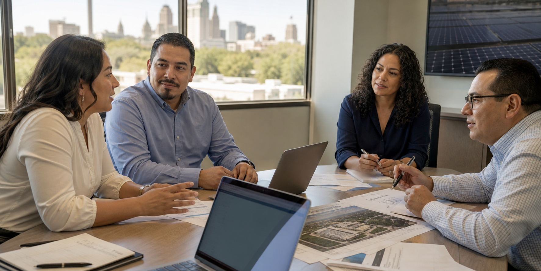 San Diego renewable-energy project team connecting customer, utility, and supplier work