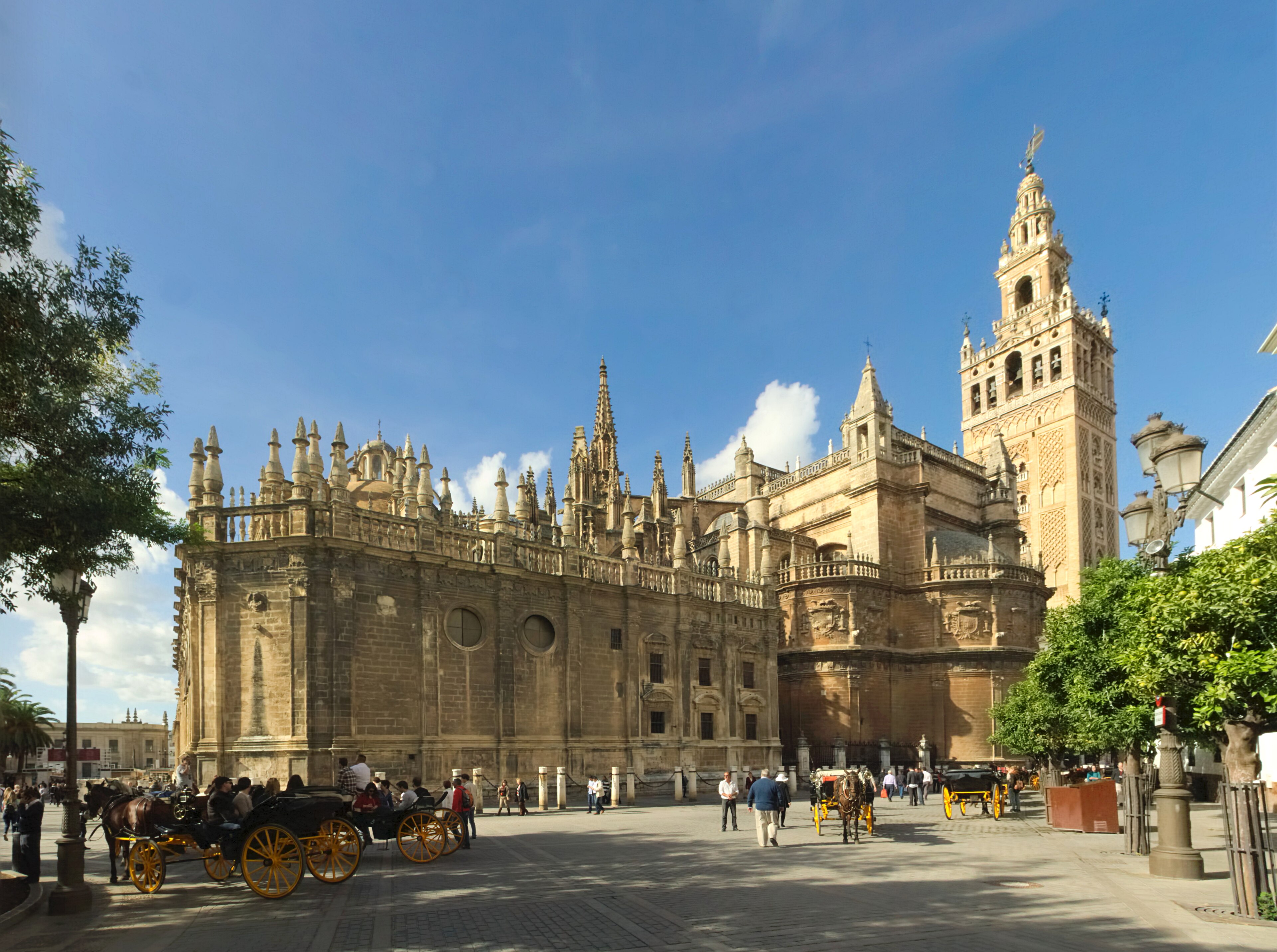 Seville Cathedral photographed from the southeast for the AI agency service area page