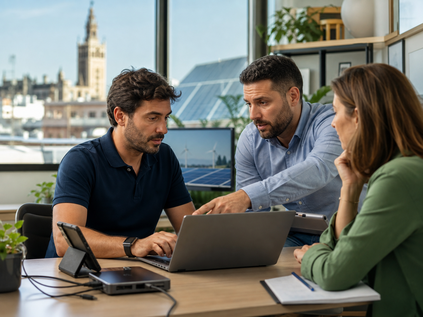 Seville colleagues onboarding a user and resolving a managed IT support issue