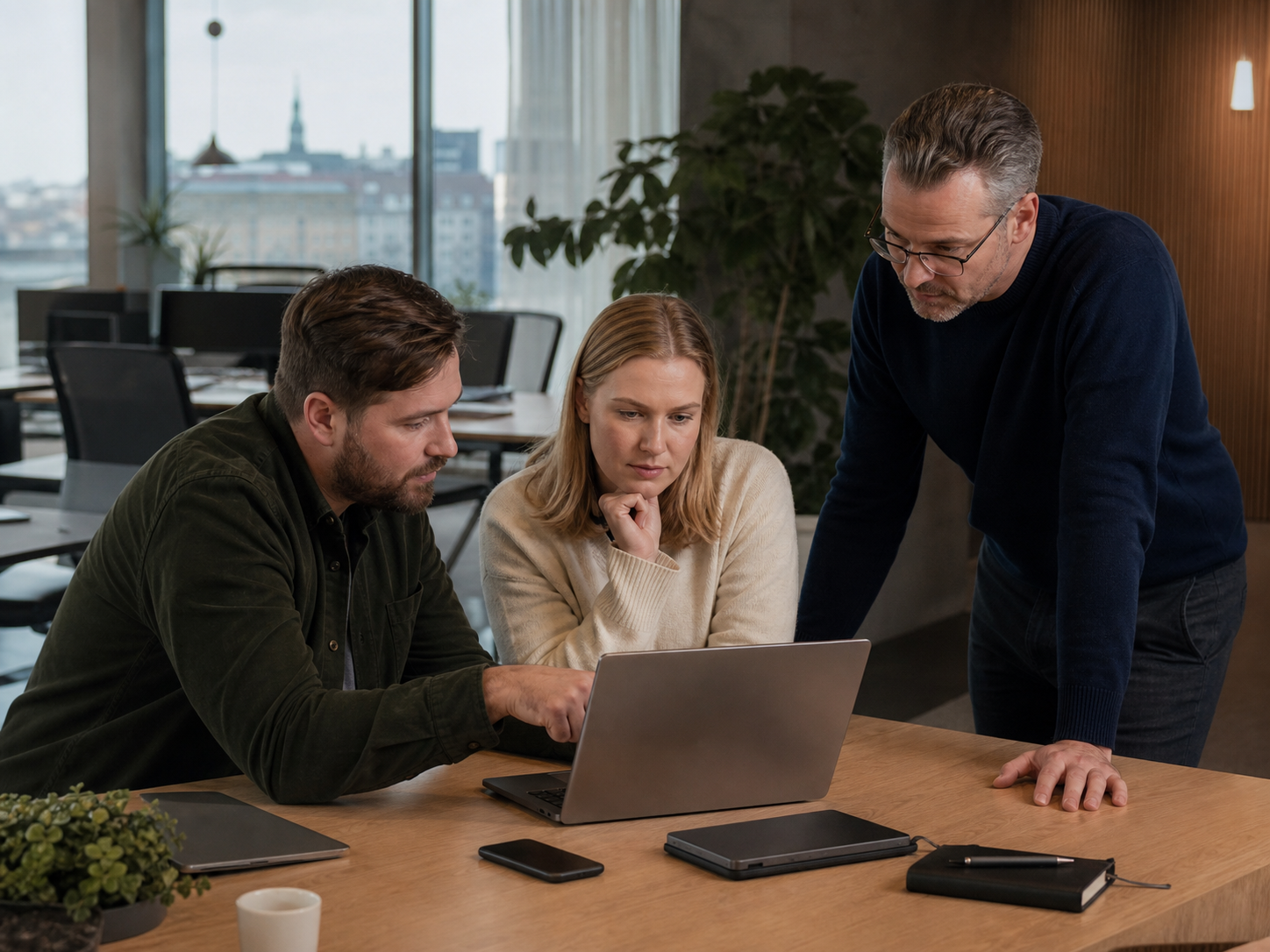 Stockholm colleagues onboarding a user and resolving a managed IT support issue
