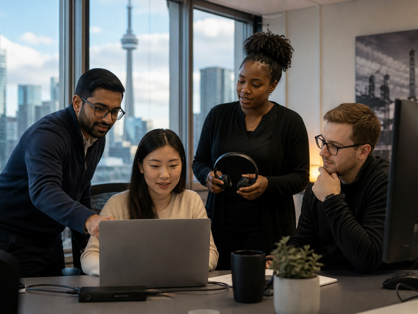 Toronto colleagues onboarding a user and resolving a managed IT support issue