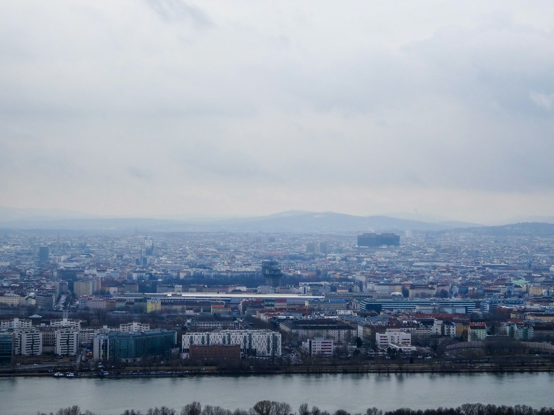 Vienna city skyline photographed from above for the AI agency service area page