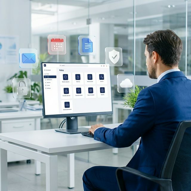 Managed IT support setup for a secure workplace